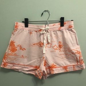 Gap Poplin Print Sleep Shorts